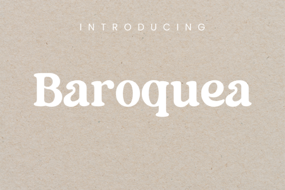 Baroquea: A Bold Serif Display Font for Editorial Projects