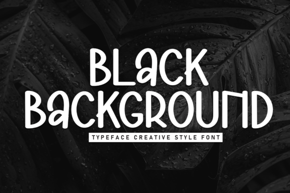 Black Background: A Bold Display Font for Modern Brand Identity