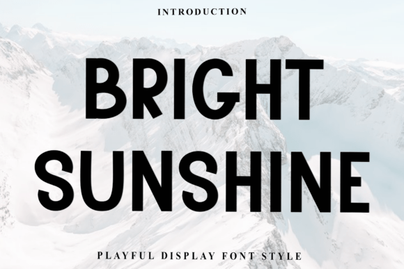Bright Sunshine Typeface for Festive Editorial Design