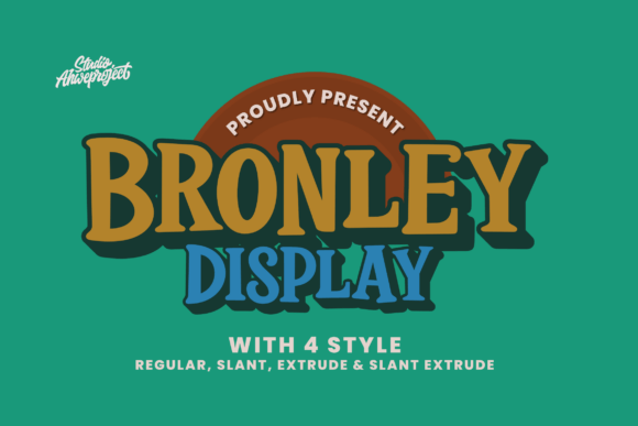 Bronley Typeface Review: Bold Retro Fonts for Brand Identity