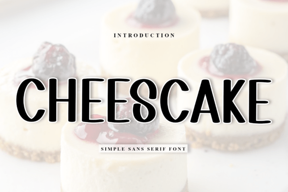 Cheescake: A Festive Display Font for Holiday Branding