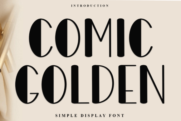 Comic Golden Typeface Review: A Festive Display Font for Holiday Editorial Design