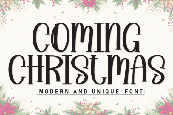 Coming Christmas Display Font for Modern Campaigns