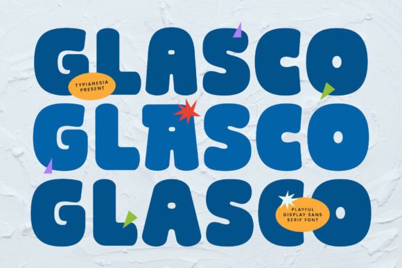 Glasco: A Playful Display Font for Editorial Design