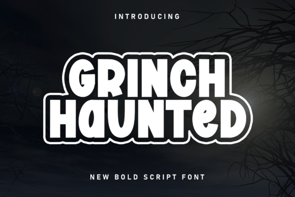 Grinch Haunted Display Font for Editorial Design