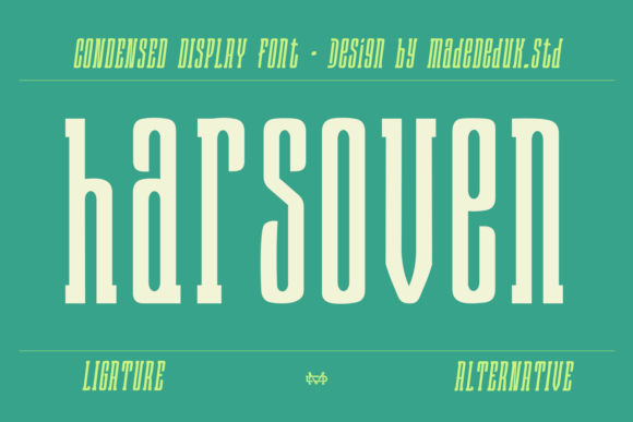 Harsoven Regular: A Condensed Display Font for High-Impact Campaigns