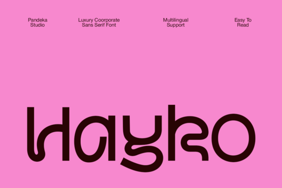 Hayko Typeface: Bold Display Fonts for Modern Brand Identity