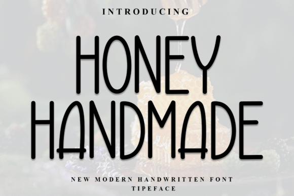 Honey Handmade: The Festive Display Font for Holiday Campaigns