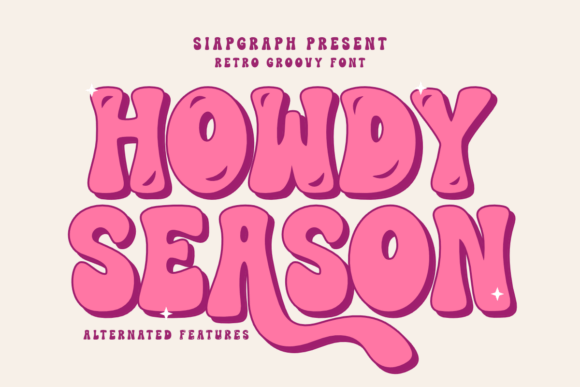 Howdy Season: A Retro Display Font for Playful Web Design
