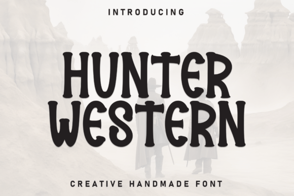 Hunter Western Display Font for Handmade Labels and Invitations