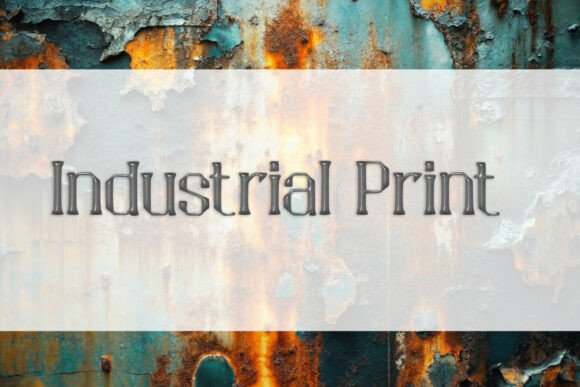 Industrial Print Typeface Review for Editorial Design