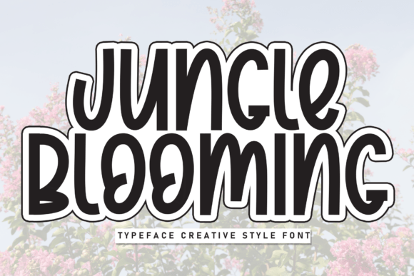 Jungle Blooming Typeface for Friendly Campaign Design