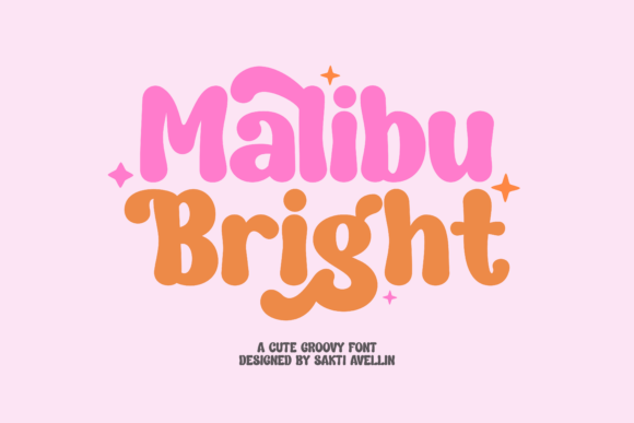 Malibu Bright Typeface: Elevate Your Brand With Retro Whimsy