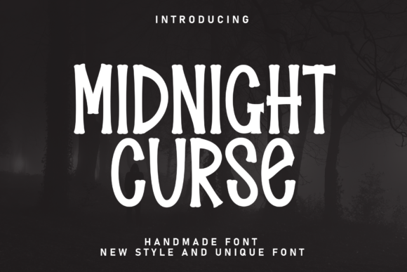 Midnight Curse: A Casual Display Font for Modern Brand Identity