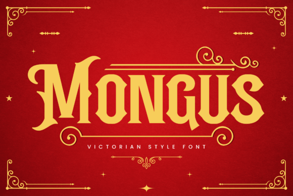 Mongus Victorian Typeface for Elegant Craft Designs