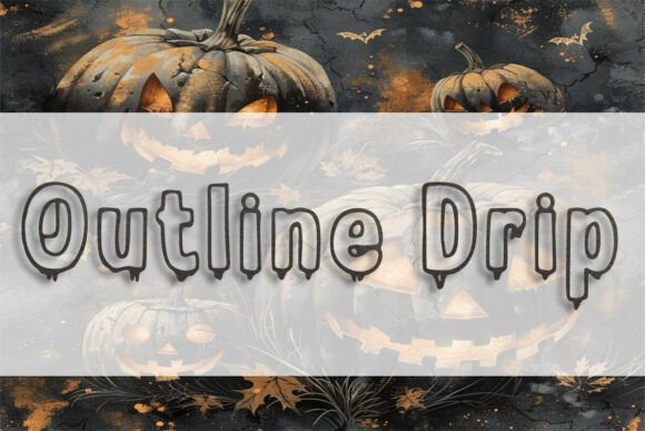 Outline Drip Typeface Review for Modern Editorial Design