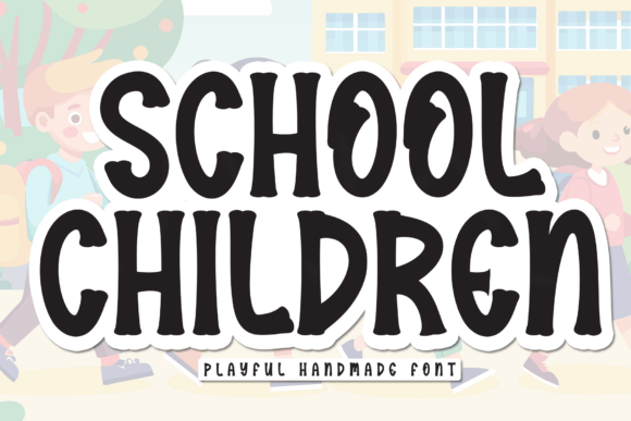 School Children Display Font for Friendly Web Design