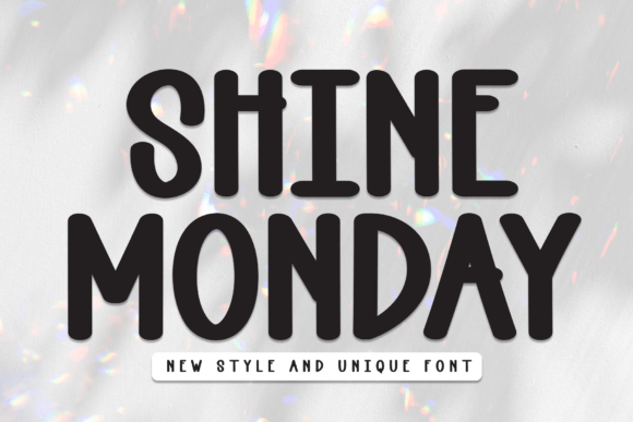 Shine Monday Handwritten Display Font for Branding