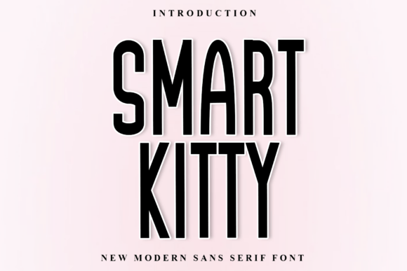 Smart Kitty: A Creative Display Font for Warm Brand Campaigns
