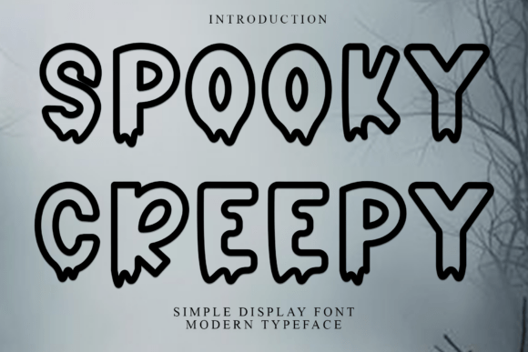 Spooky Creepy Display Font for Modern Web Design