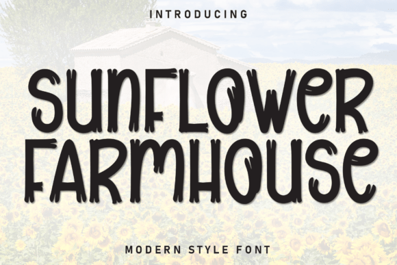 Sunflower Farmhouse Typeface Review: A Friendly Display Font for Brand Identity