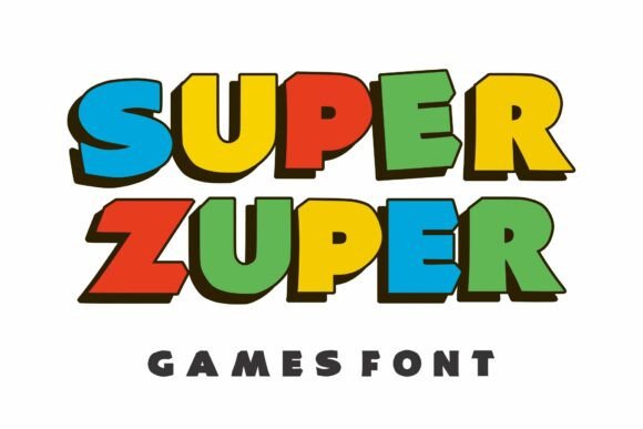 Super Zuper Display Font for Kids Branding
