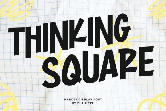 Thinking Square: The Casual Display Font for Modern Branding