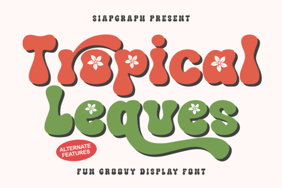 Tropical Leaves Free Download: Retro Display Font Review